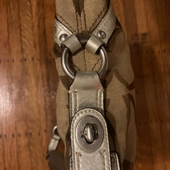 Canvas Silver Coach Bag - Picture 2 of 8